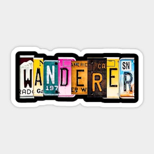 Wanderer Not All Who Wander Are Lost Sticker